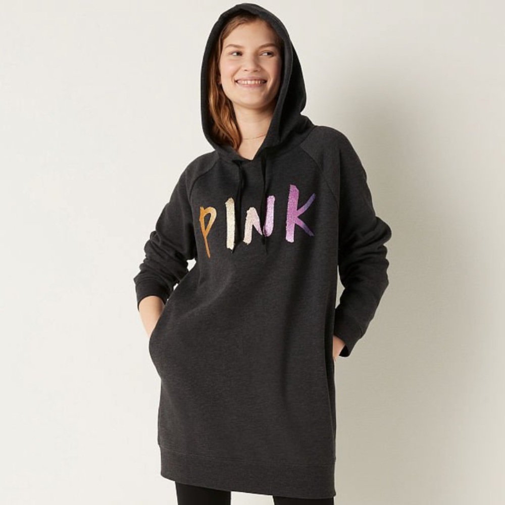 Pink VS sweatshirt dress
